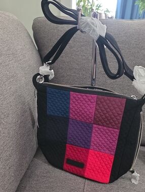 Vera Bradley Carson Mini Hobo Crossbody in Black, Pink, Purple, Blue